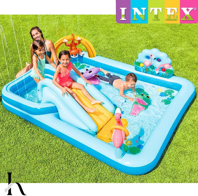 인텍스 정글 어드벤처 플레이센터 미끄럼틀 풀장 어린이 아동 유아 수영장 수영 물놀이 여름, 1개