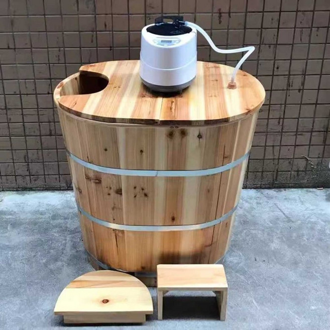 편백나무 욕조 반신욕 히노끼 편백나무욕조 통나무형, 상세페이지 참고, 1개