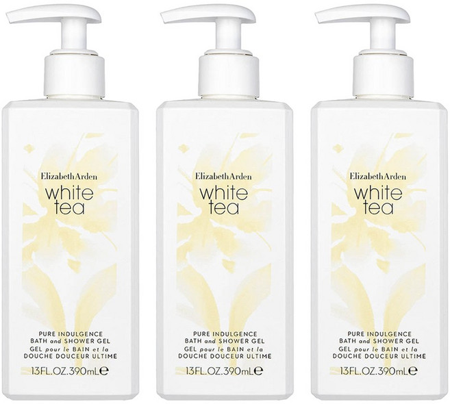 엘리자베스아덴 화이트 티 퓨어 인듈전스 배스 앤 샤워 젤, 390ml, 3개