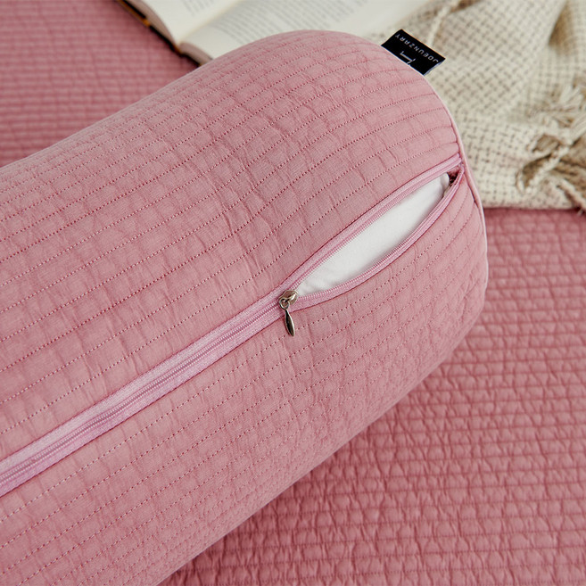 조은자리 안고자는 원형 바디필로우 커버 대형 롱 쿠션 먼지없는 긴 베개 커버, 1, 14 피그먼트 핑크