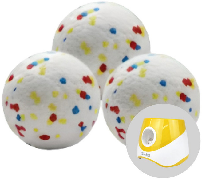 MA-AH 중소형견 대형견 강아지 셀프 공놀이 장난감 프로 전용공 3P 세트, 3개, 혼합