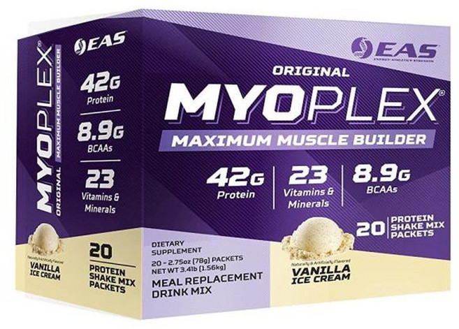 Experimental and Applied Sciences EAS 오리지널 Myoplex 맥시멈 머슬 빌더 식사 대용 단백질 음료 믹스, 1개, 42g