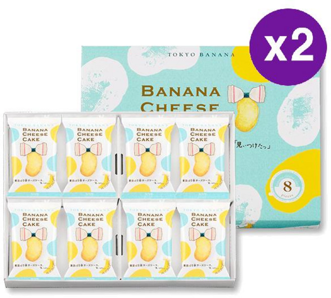 도쿄바나나 치즈 케이크 바나나 8입 2팩, 2개