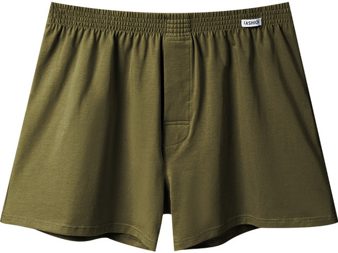 【OniWear】純棉寬鬆四角褲/60支 舒適 平口褲 居家褲 睡褲 阿羅褲 男生內褲 素色