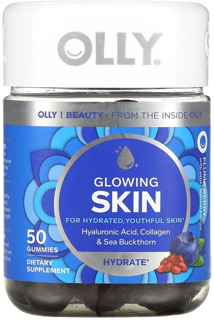 OLLY 글로잉 스킨 플럼프 베리 구미젤리 50개, OLLY 글로잉 스킨 플럼프 베..., 1개 - 쿠팡