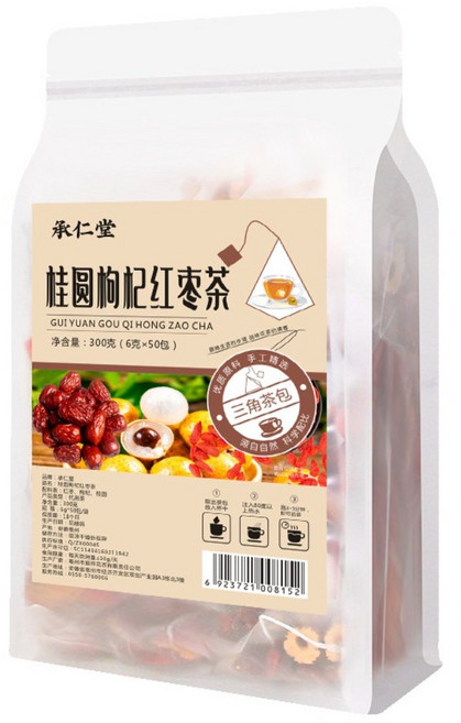 여신차 용안 붉은 대추차 꽃차 50포, 6g x 50포, 300g, 50개입