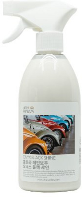 울트라레인보우 오닉스 블랙 샤인 플라스틱 타이어 트림 코트, 500ml, 1개