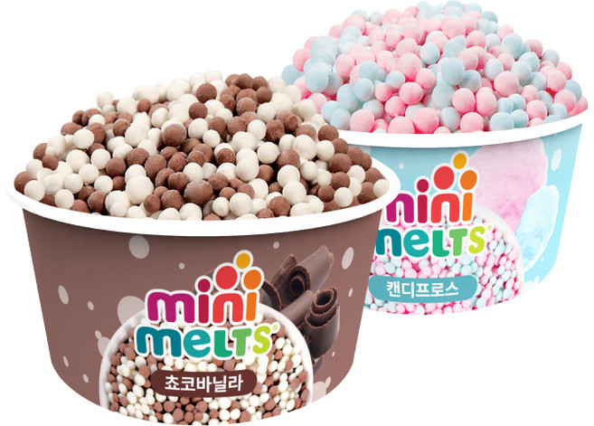 미니멜츠 쵸코바닐라8+캔디프로스8 아이스크림, 16개, 50g