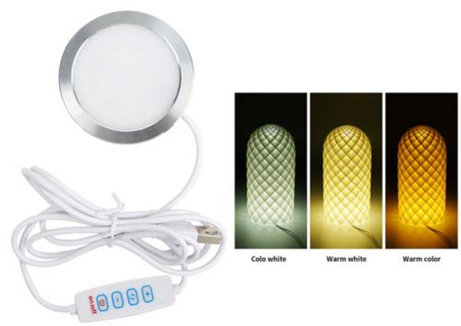 밤부랩 LED 램프 키트 001 메이커 용품 밤불랩 라이트 키트 LED 조명 부품 DIY 모델 3D 프린팅 부품 제외, 8)Led Lamp Adjustable, 2pcs