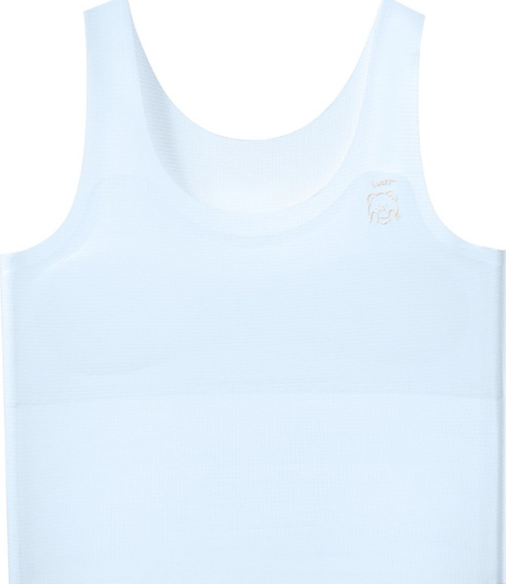 슈브레 어깨가 편안한 중간 기장 1단계 패드 브라 런닝 주니어브라 초등 여아 U넥 무봉제 심리스 나시