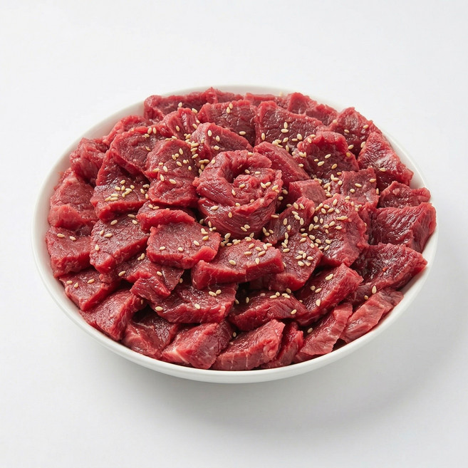 당일도축 대구 뭉티기 생고기 우둔살 300g, 1개