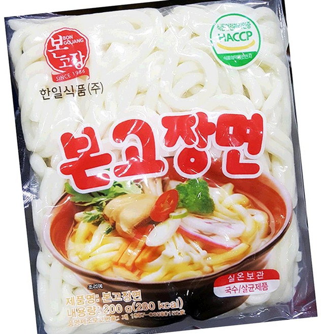 본고장면 우동면 200g 50개 냉동 우동 면 사리, 1개