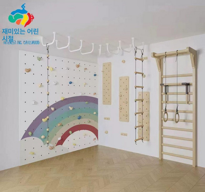 구름사다리 놀이터 설치 실내 크로스핏기구 매달리기, 1개