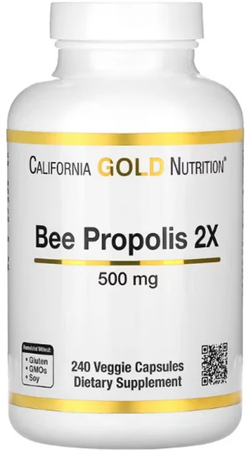 California Gold Nutrition 프로폴리스 500mg 베지 캡슐 240정, 1개 - 쿠팡