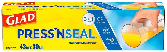 Glad Press'n Seal 多用途保鮮膜 43m x 30cm, 1個