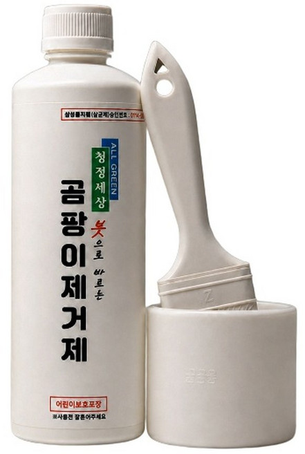 청정세상 붓으로 바르는 곰팡이제거제 500ml 붓+소분컵 증정, 1개