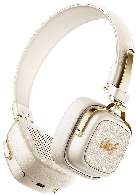 IKF E2 블루투스 온이어 헤드폰 90시간 재생이 가능한 무선 접이식 헤드셋 40mm 드라이버 딥 베이스 3D 공간 사운드 내장 마이크 (블랙) 그외 각종 572286, 오프화이트