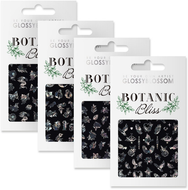 샤인비 트렌드 네일 아트 스티커 4종 세트, 1개, TU4-14