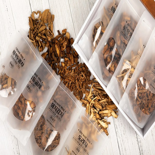 약초차(둥굴레 작두콩 도라지 돼지감자 선물세트)_지리산농사꾼, 돼지감자차 300g, 1개