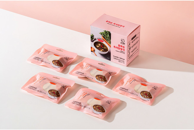 해남 본디푸드 간편 동결건조 블럭국 홍화순 즉석된장국, 12g, 4개