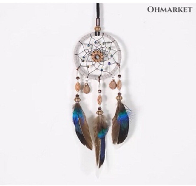 生活市集 24H台灣現貨 50款捕夢網專區 牆壁掛飾 房間佈置 生日禮物 露營佈置, 藏藍日光 捕夢網