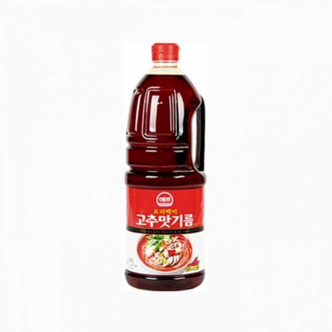해표 요리백미 고추맛기름 1.8L 8개, 1ml