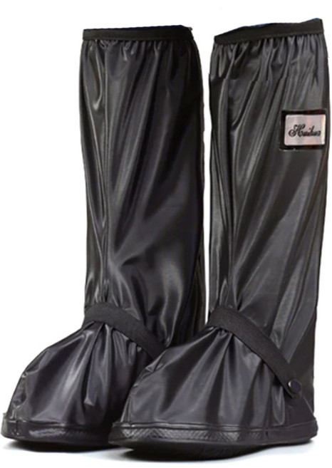 락모터스 신발방수커버 좌우세트 레인커버 미끄럼방지, 블랙, 1세트