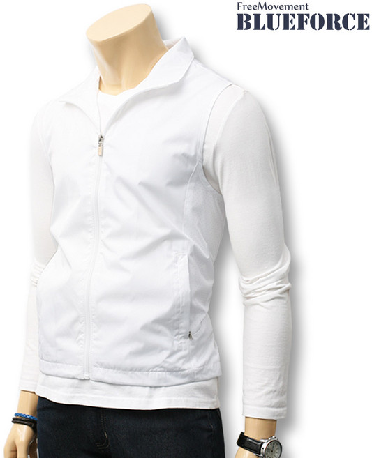 블루포스 공용 키프투 쿨매쉬 초경량 집업 냉감 통기성 바람막이 조끼