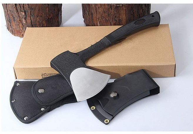 登山斧 野外露營斧 開山斧消防斧 附保護套 腰間帶 劈祡, 1個