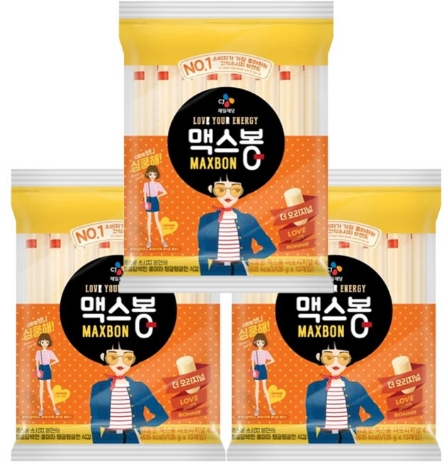 CJ 맥스봉 더 오리지널 455g, 3개