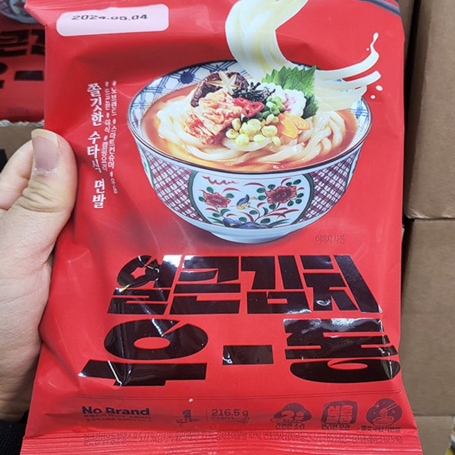 한일식품 얼큰김치 우동, 1개, 216.5g
