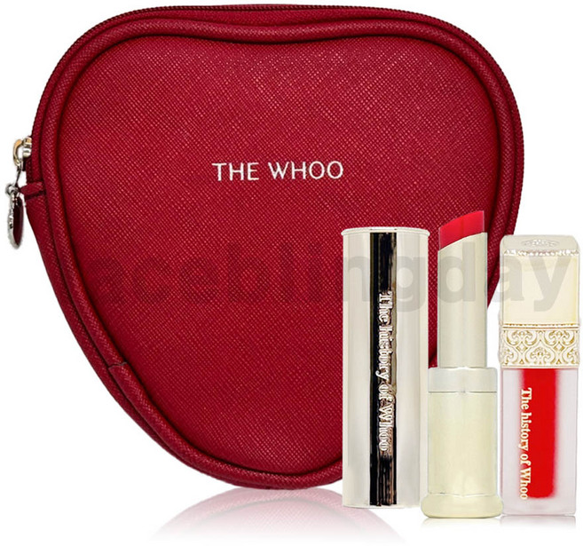 더후 공진향 미 궁중동안립밤(레드) 스페셜 기획, 레드, 1세트, 3.3g