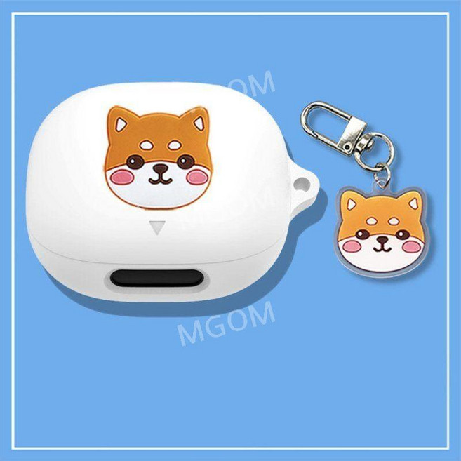 리버티4프로 케이스 호환 이어폰 Liberty4 Pro 사운드코어 Soundcore 보호커버, 리버티4 프로, 화이트+시바견