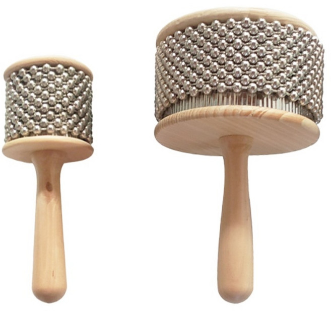 주닉스 카바사 쉐이커 우드 원목 리듬악기 소형 대형 카바사, 1개