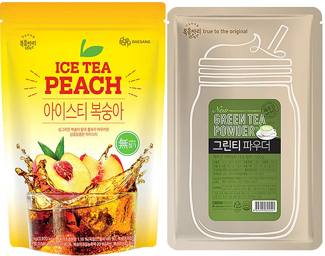 복음자리 파우더 (아이스티 복숭아 +그린티), 1개, 1개입, 1.5kg