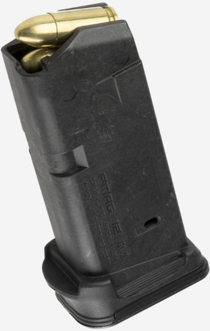 GLOCK 26 실탄창 + 9mm 12발 (글록26탄창 글록 글록탄창 더미탄 모형총알), Nickel (12발)