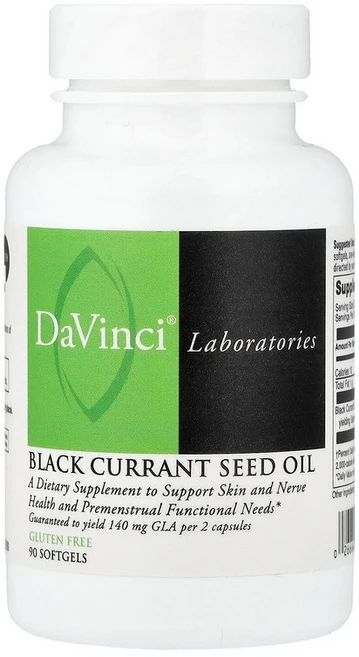 DaVinci Laboratories Black Currant Seed Oil 90 Softgels 500 mg per Softgel, 90 count, 1개 - 쿠팡