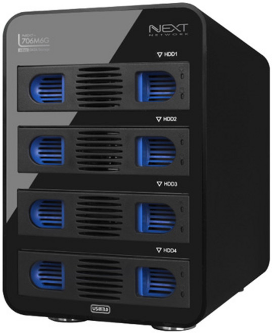 넥스트 USB3.0 4Bay 데이터스토리지 NEXT-706M6G, 1개