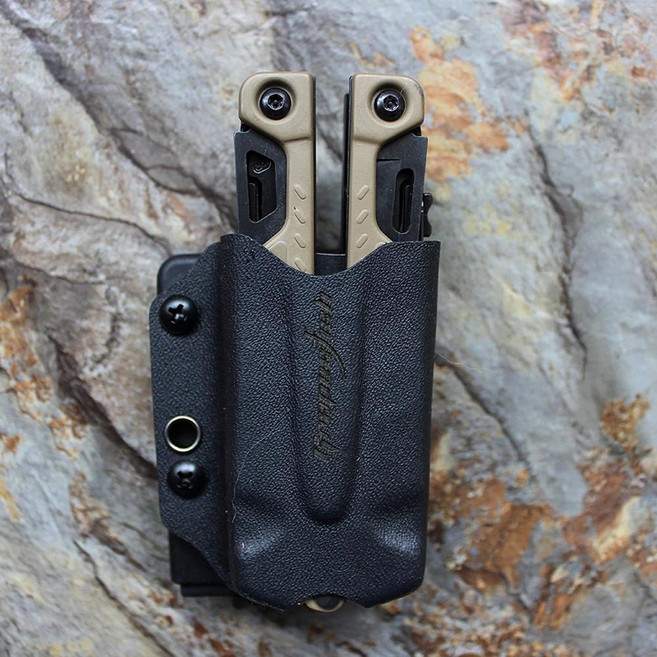 레더맨 시그널 서지 카이덱스 멀티툴 케이스 퀵 풀 릴리즈 도구, 오 블랙, 1개, 색상: 2. OHT BLACK