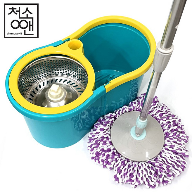 퀸마루 깔끔베라 스핀청소기 걸레4장, 1박스