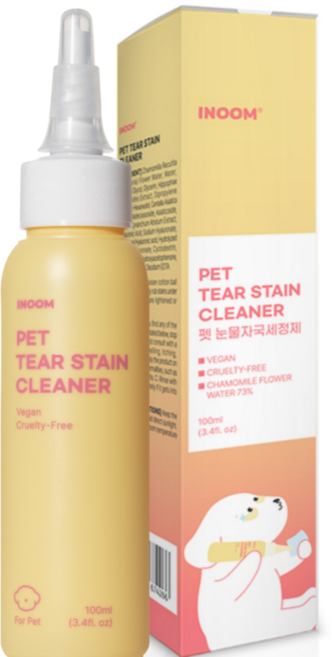 이눔 꽃수 73% 눈가얼룩 & 눈꼽 냄새제거 강아지 눈물자국 세정제, 1개, 100ml