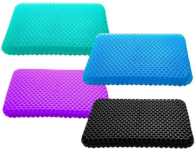 실리콘 쿨방석 메쉬 방석&커버 세트, 퍼플