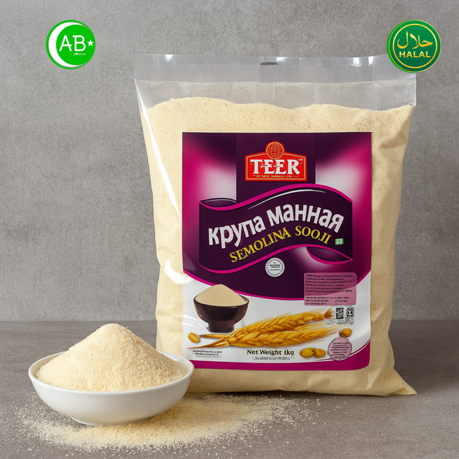 Teer Semolina Sooji 세몰리나 수지, 1kg, 1개