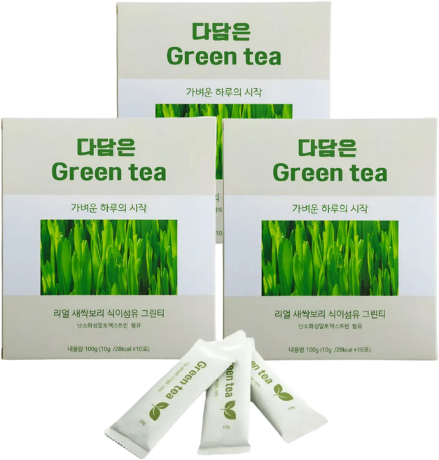 미소당 새싹보리 우롱차 식이섬유 맛있는 말차맛 클렌즈, 30개, 10g