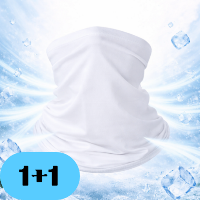 에이비 쿨 목토시 자외선차단 햇빛가리개 마스크 1+1, 2개, 화이트