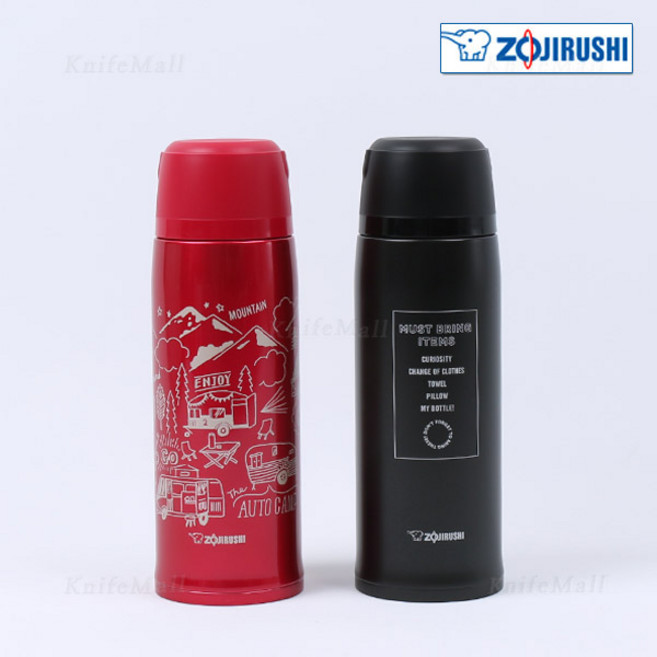 조지루시 보온병 820ml SJ-JS08 컵 있는 보온보냉병, 레드 (SJ-JS08-RA), 1개