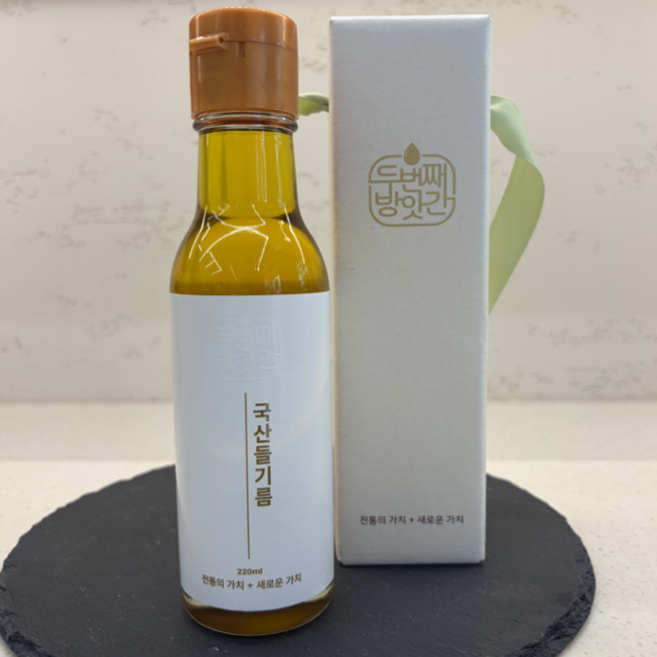 두번째방앗간 프리미엄 국산들기름 선물포장, 1개, 220ml