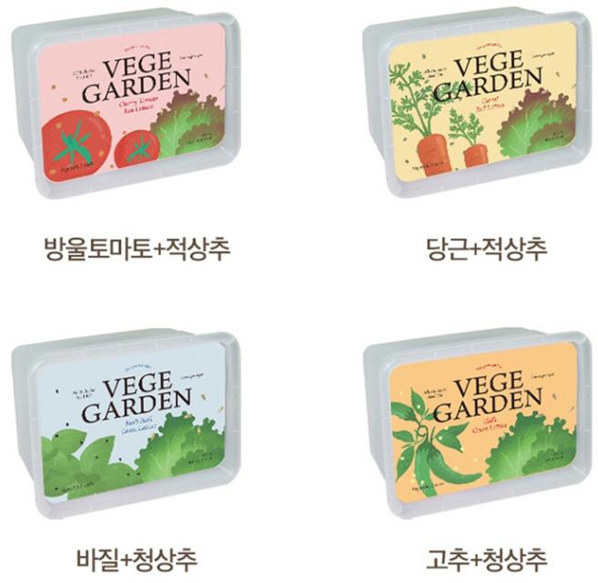 베지가든 텃밭세트, 미니당근+적상추