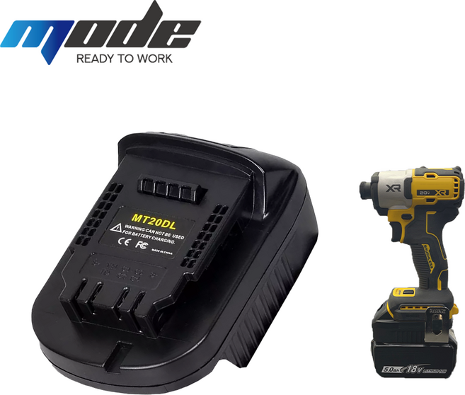 툴포스 배터리 변환 젠더 아답터 어댑터 아답타 마끼다 배터리 디월트 본체 호환 MT20DL (4번), 1개