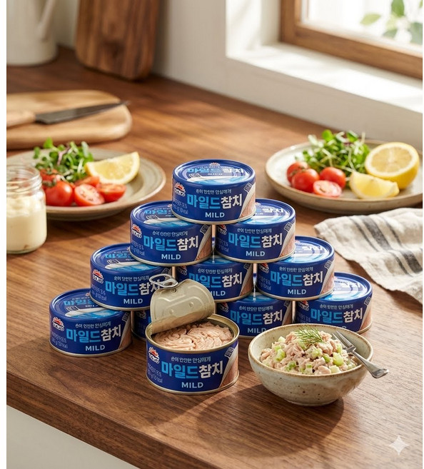 사조 마일드참치 12입(100gx6+85gx6) 대용량, 1세트, 100g